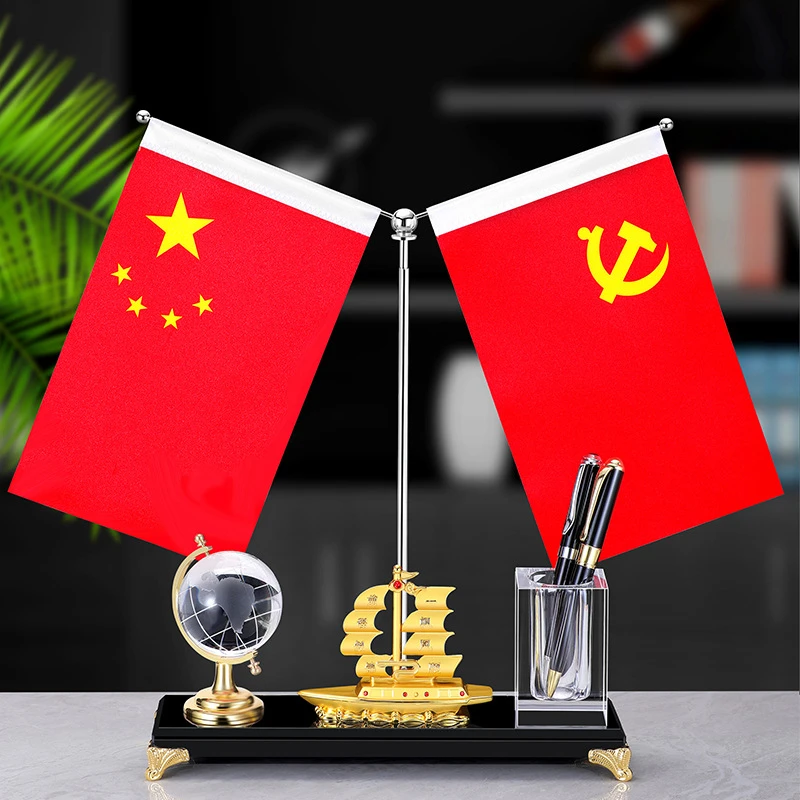 一帆风顺办公桌面笔筒摆件领导装饰酒店开业高档商用办公室纪念品