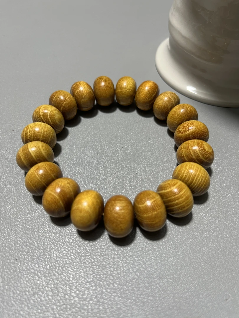 B70柘木黄金檀1.5算盘珠单圈手串