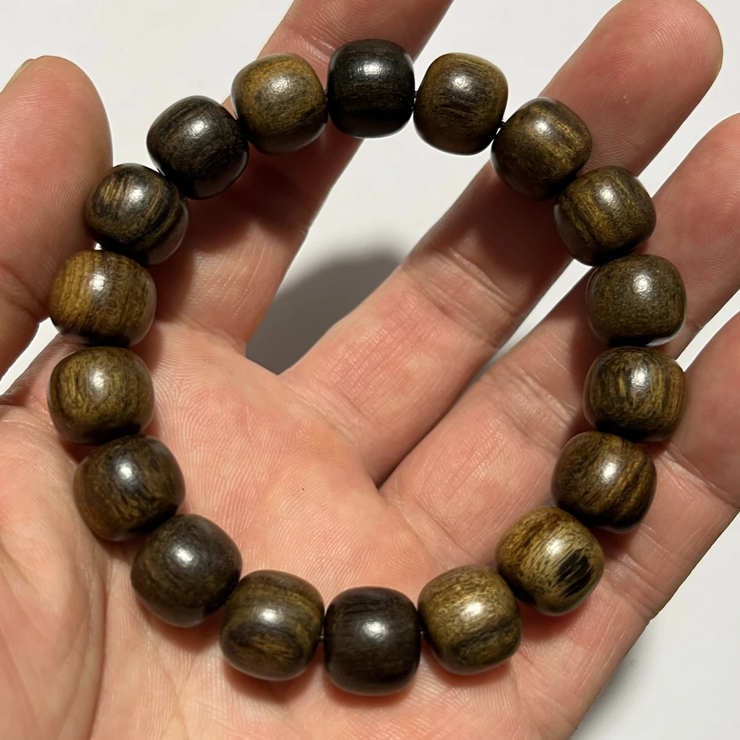 B91黑柿木 1.2老型桶珠 单圈