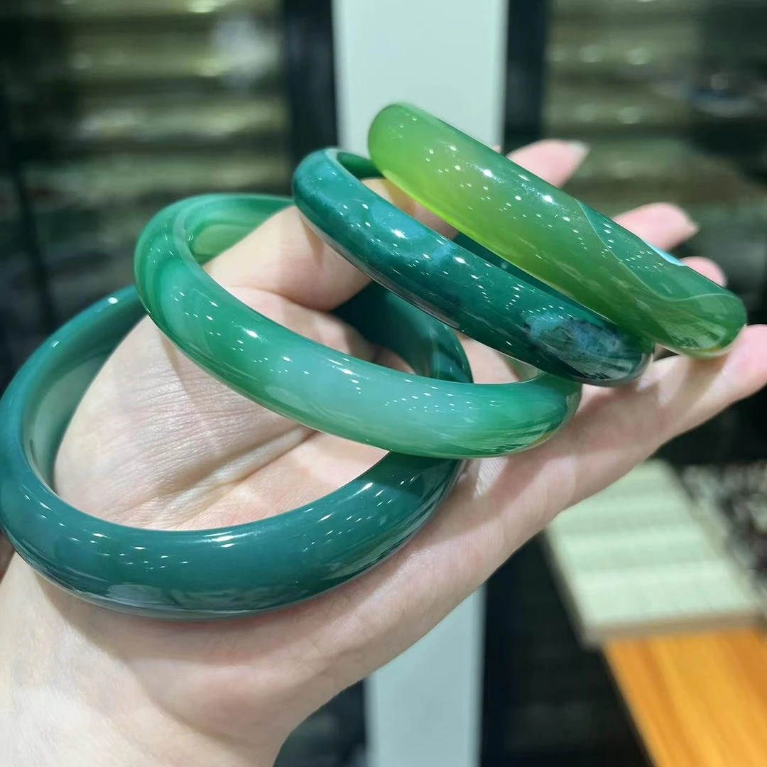 绿玛瑙正装手镯珠宝玉石珠宝首饰手饰拍一发一多样性发货