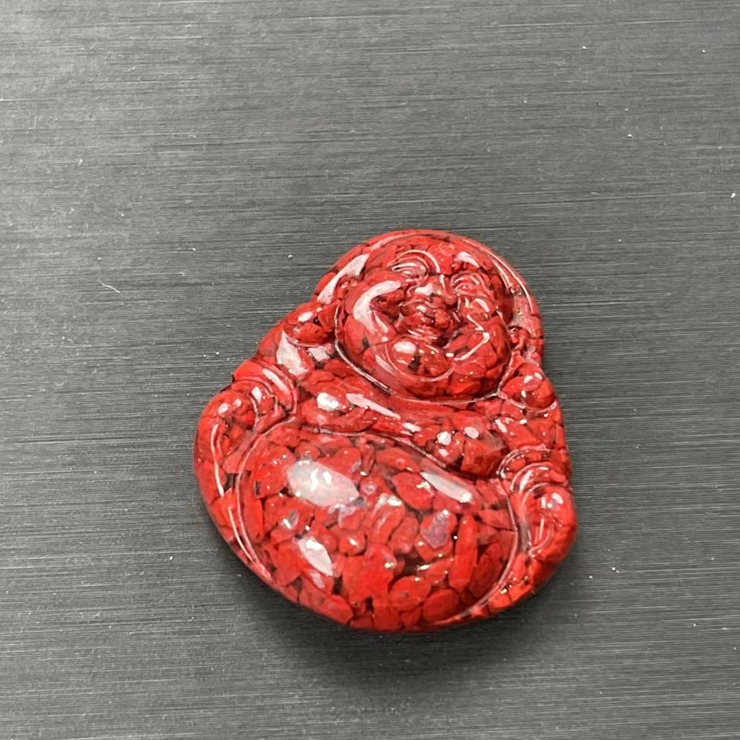 含辰砂工艺品【玉美人】朱砂大肚佛小款吊坠（拍一发一多样性发货）