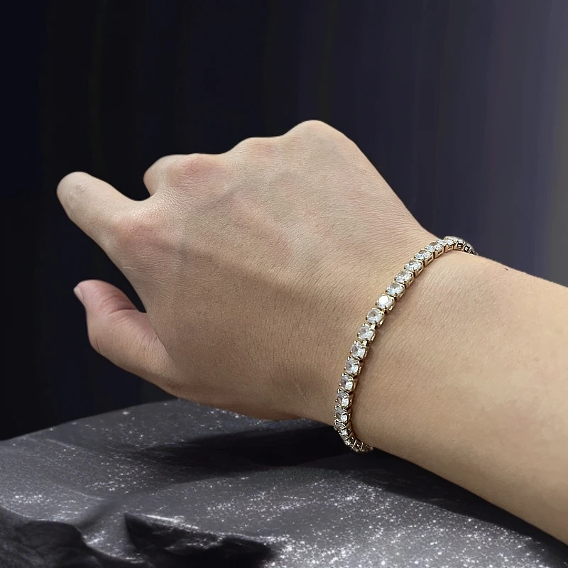 合金合成锆石手链 穿搭后备箱-上新-方糖手链