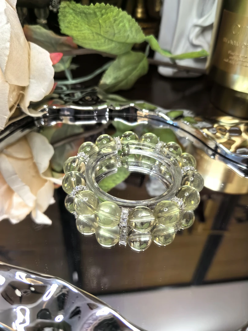 财富之石柠檬黄水晶 透体 11.5咪 招财财 可备注手围