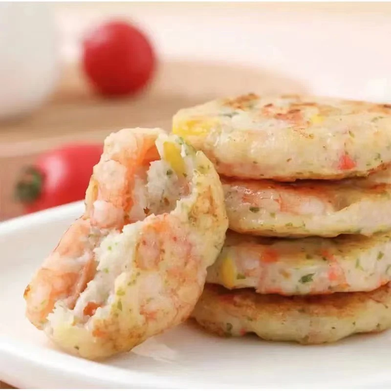 [和安记]果蔬鲜虾饼6包/儿童营养早餐/宝宝辅食孩子爱吃营养均衡