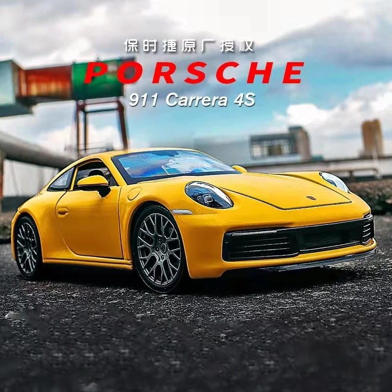 保时捷911卡雷拉 GT3RS Turbo正版授权合金汽车模型