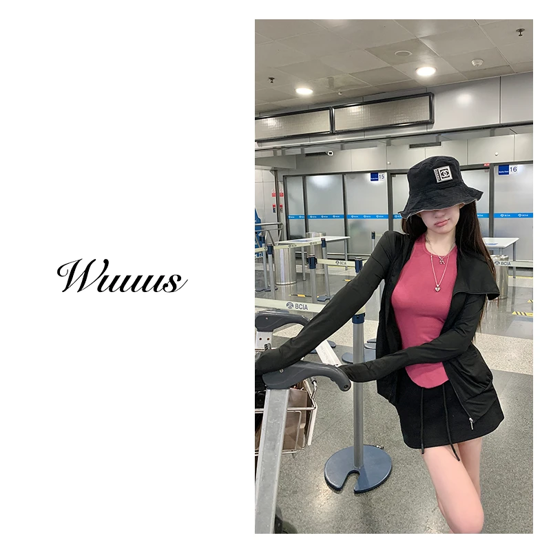 WUUUS【特别的你】bi入防晒服外套 du家R0版型显瘦又防晒修身2448