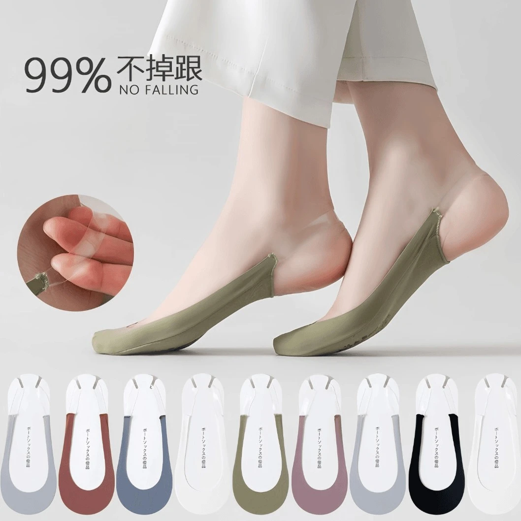 高跟鞋袜子女夏隐形袜不掉跟船袜半掌袜半截吊带凉鞋袜脚掌袜E170
