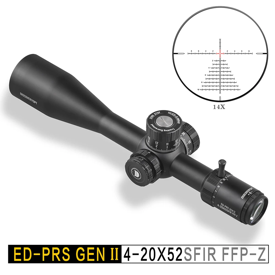 发现者ED-PRS GEN2 4-20X52SFIR FFP-Z前置直调34单筒光学望远镜