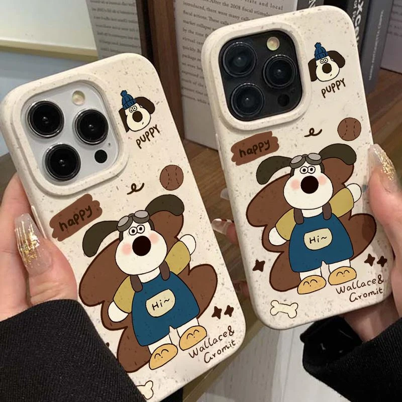 掌门狗COS装适用于iphone15promax小麦壳13/12/11/xs/8/7手机壳休