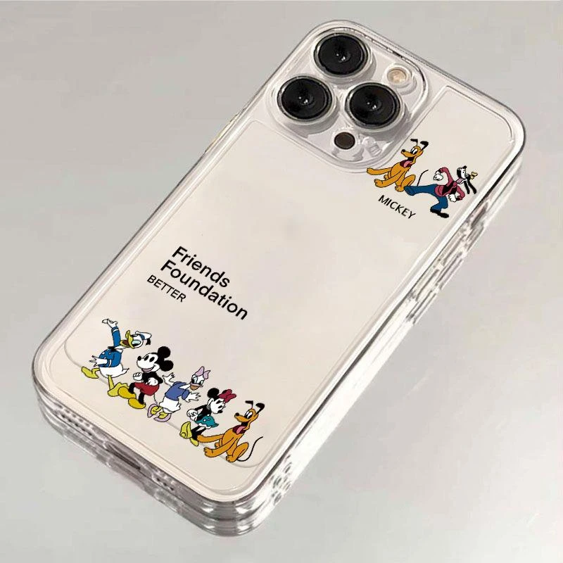 迪士尼家族苹果15/14透明壳小米/vivo/oppo/华为/荣耀卡通潮流精
