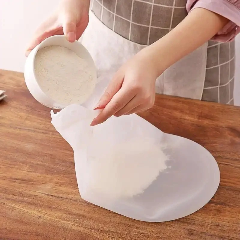 保鲜醒袋发面袋配扎绳和面袋硅胶揉面袋烘焙工具家用烘培不沾大号