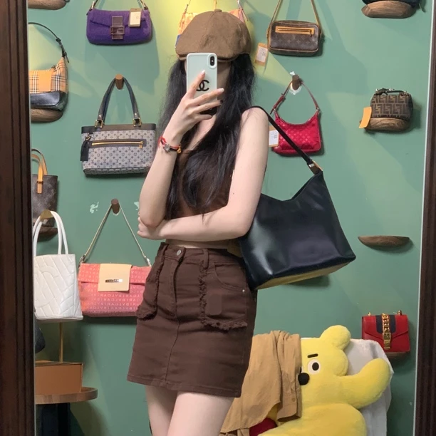 95新 GUCCI/古驰 H690黑银手提腋下包