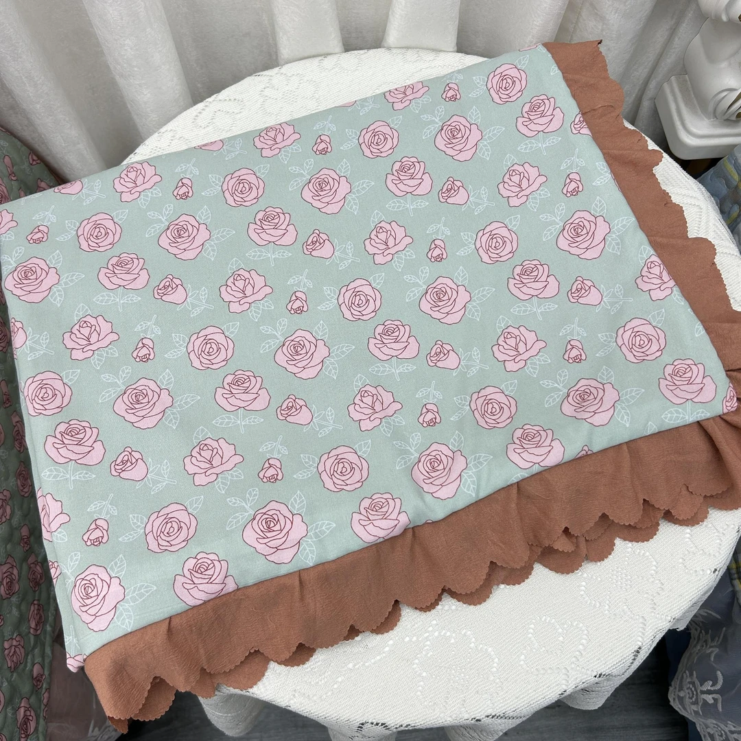 网红新款高档被罩四季通用被套公主风简约风轻奢风高支高密棉麻