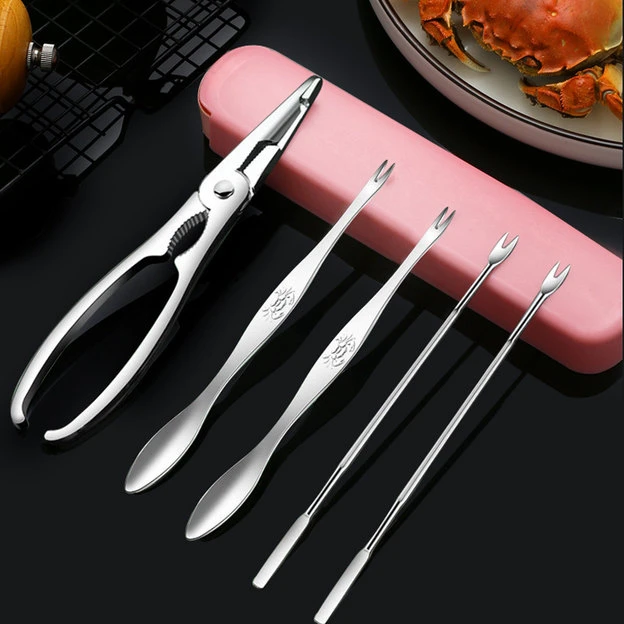 蟹钳吃蟹工具夹蟹针开螃蟹大闸蟹夹子剥蟹拆蟹核桃夹吃蟹腿拆海蟹