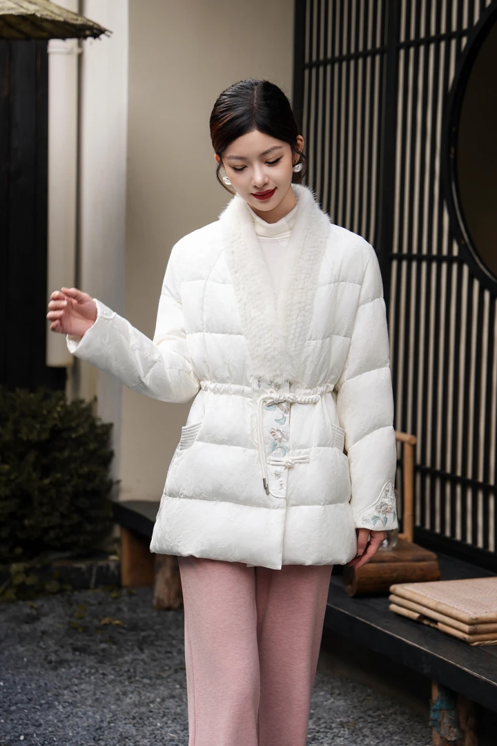 冬季新款中长款羽绒服 女士羽绒服 时尚女款羽绒服7890