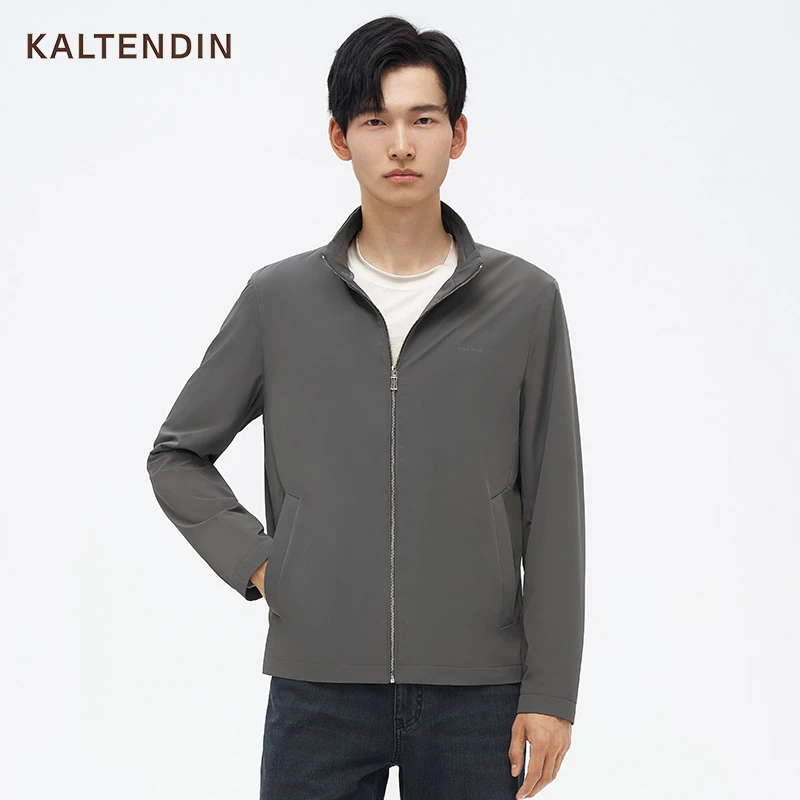 【商场同款新品】卡尔丹顿春季茄克衫男立领夹克衫外套KDBS15107LA