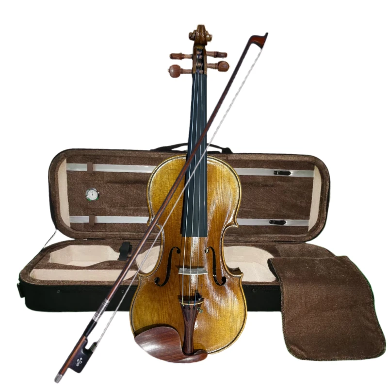 手工制作专业演奏级小提琴欧洲进口料独奏表演成人