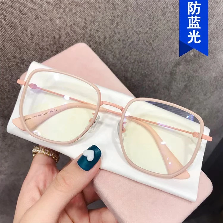 防蓝光不规则眼镜框小红书同款2024新款眼镜架潮流时尚素颜平光镜
