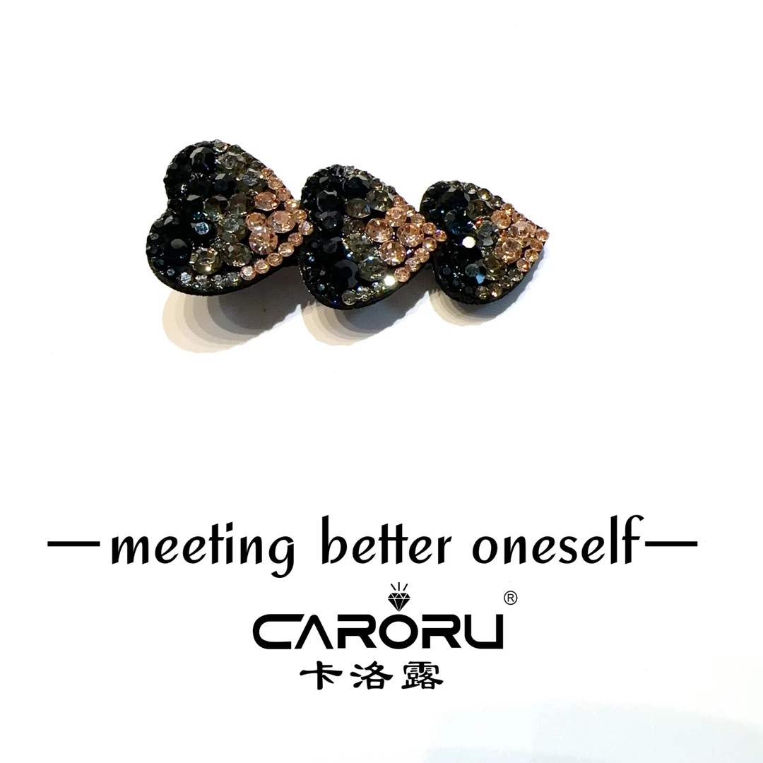 CARORU/卡洛露【三颗莫兰心.鸭夹】原创高定韩系发饰时尚饰品