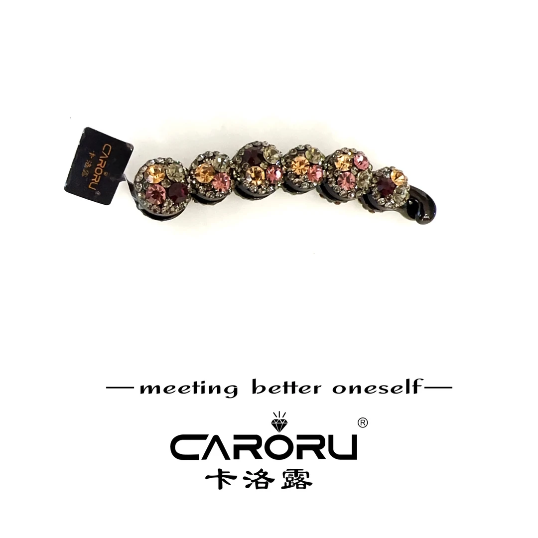 CARORU/卡洛露【琉璃星球香蕉夹】韩国东大门定制款奥钻香蕉夹11cm