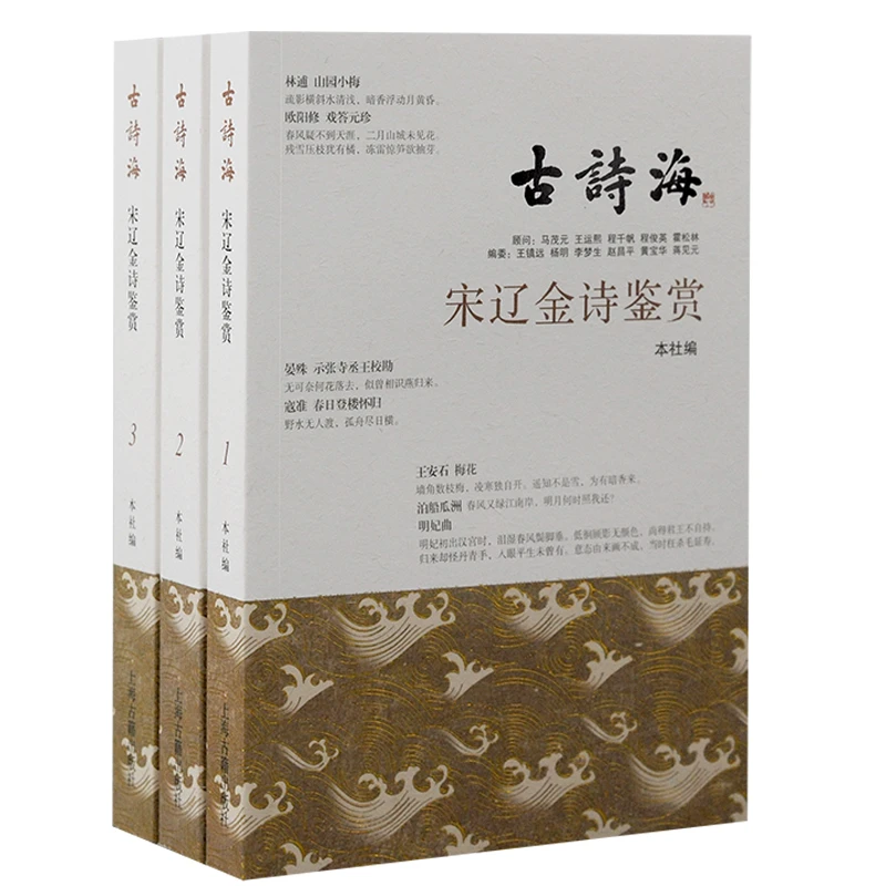 宋辽金诗鉴赏(全三册）  古诗海系列【上海书展福利品】