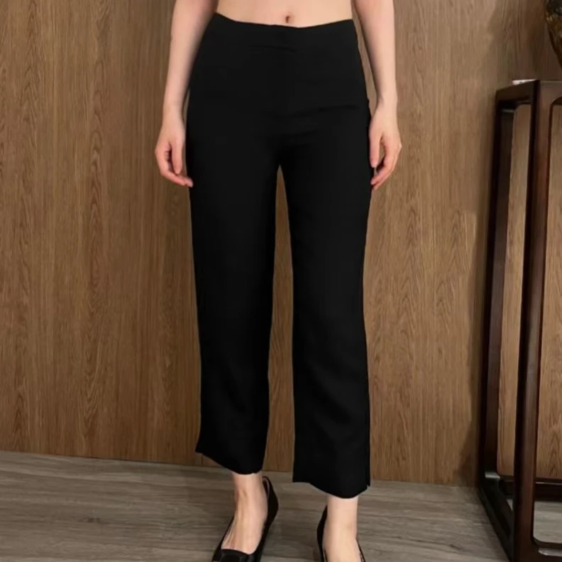 时尚百搭真丝裤21227