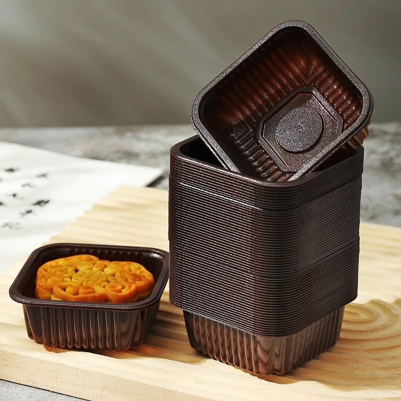 2024新款高档磨砂哑金月饼底托 50/75克/100克 广式冰皮月饼底托