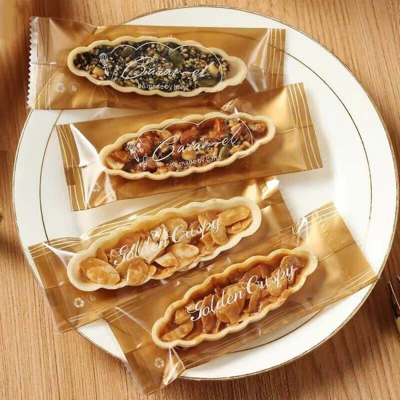 加厚糯米船饼壳包装袋纸饼干机封袋自封透明袋子奶酥