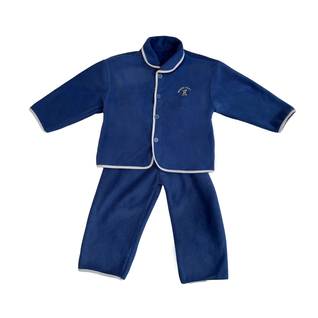 儿童装男童保暖法兰绒加厚睡衣春秋款男孩珊瑚绒冬季家居服