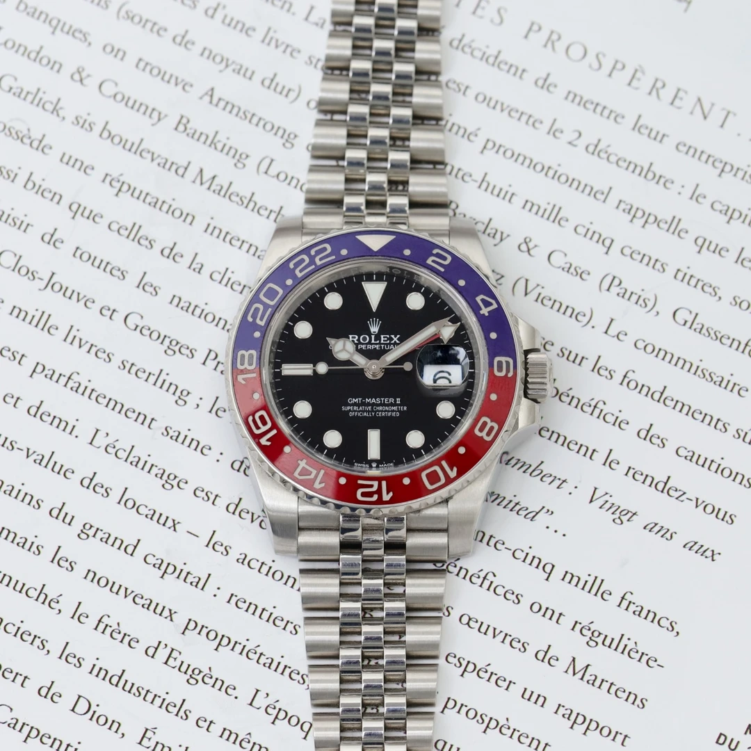 未使用 Rolex/劳力士 25年未使用格林尼治126710可乐圈机械腕表