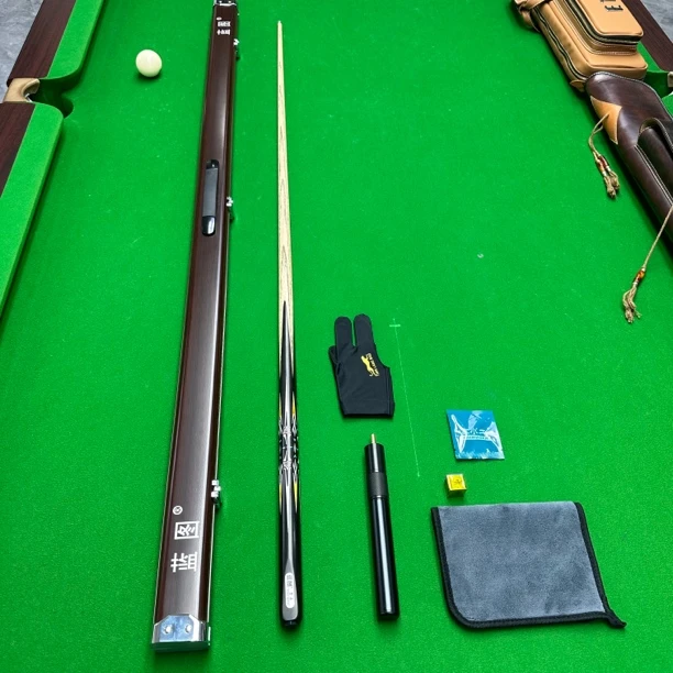 LT蓝图磐石蓝图品牌小头杆黑檀镶嵌偏硬中式黑八一体通杆台球杆