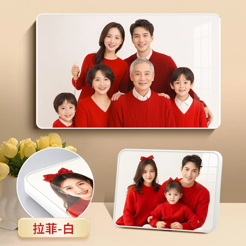 【全家福】24寸挂墙送8寸10寸全家福定制相框装饰沙发背景儿童照片