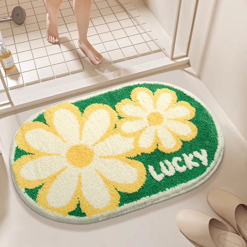 家用浴室防滑垫卫生间吸水速干地垫淋浴间门口防摔脚垫洗手间门垫