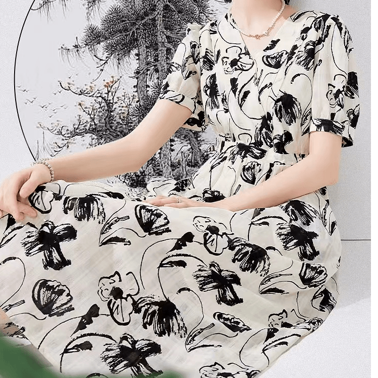 2024 夏季新款不对称小众设计花苞型半身裙