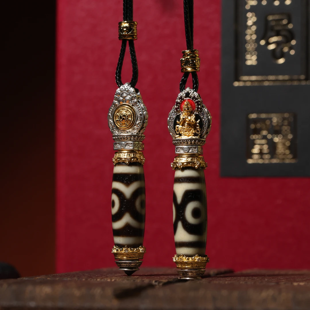 壹加思默-银镶大黑猫三玛瑙吊坠多样性发一