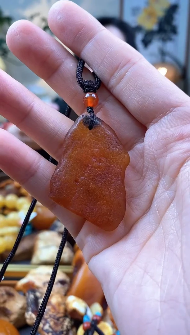 【闪购商品】琥珀颈饰未镶嵌吊坠