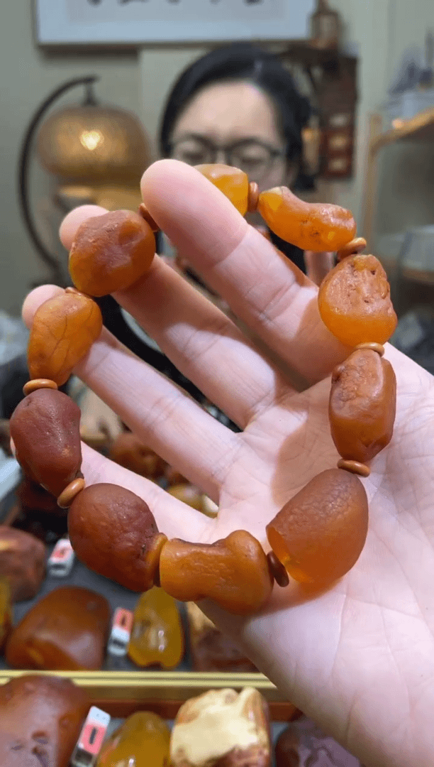 【闪购商品】琥珀手链未镶嵌手串