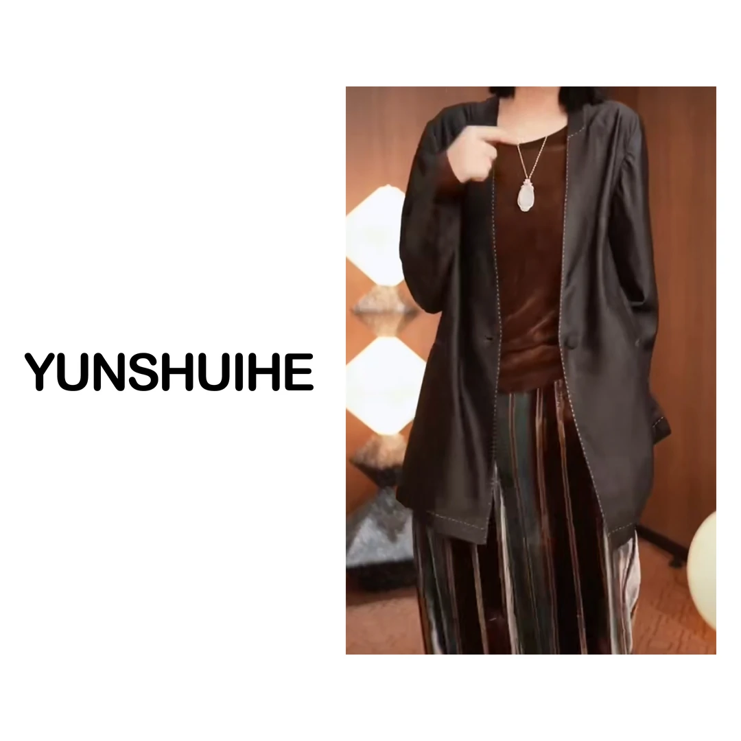 YUNSHUIHE/云水禾影子珍藏款重磅香云纱外套汉服WY230713