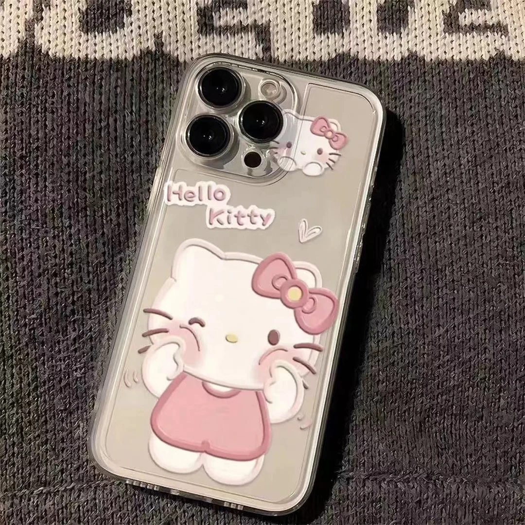 少女凯蒂透明手机壳适用苹果华为荣耀小米OPPOVIVO软壳