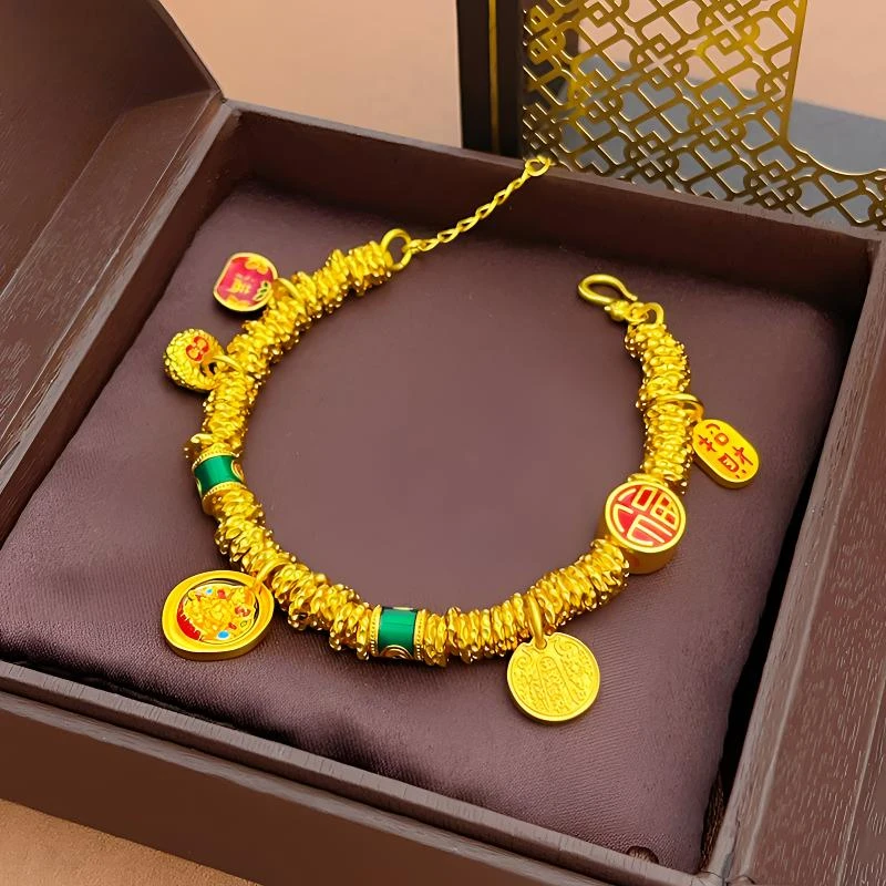 合金手链 【韦雪同款】时尚 经典 网红韦雪同款盘缠手链  大小可调