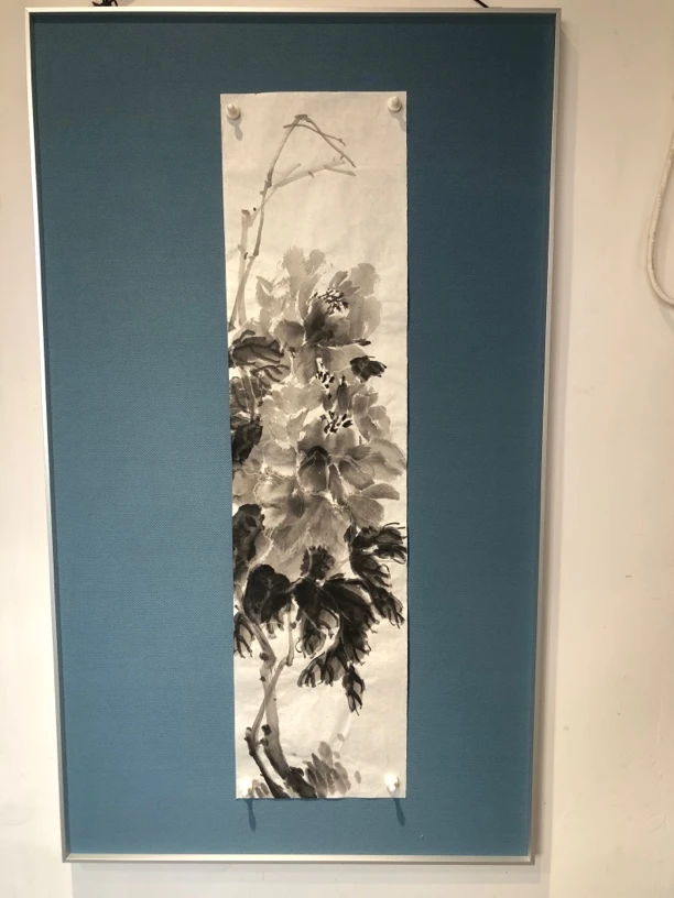 水墨写意牡丹装饰画