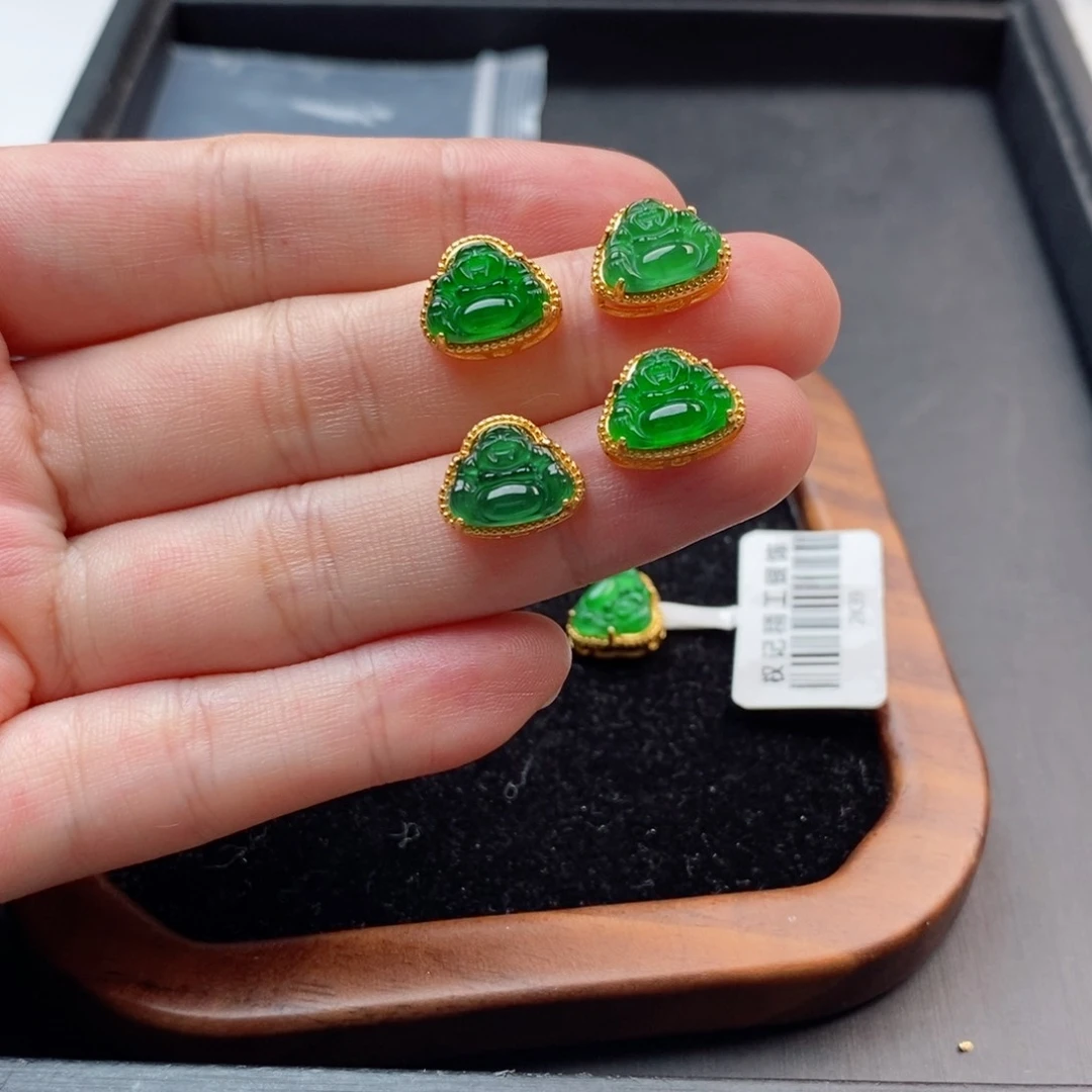 翡翠手链银S925镶嵌配件