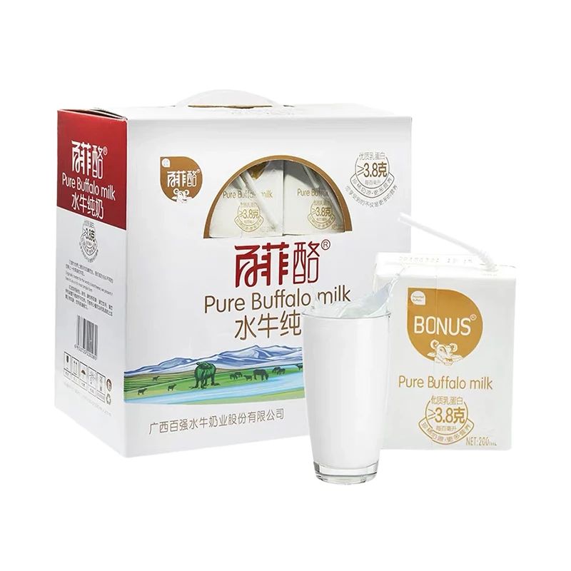 百菲酪水牛纯奶 原味牛奶 200ml*12