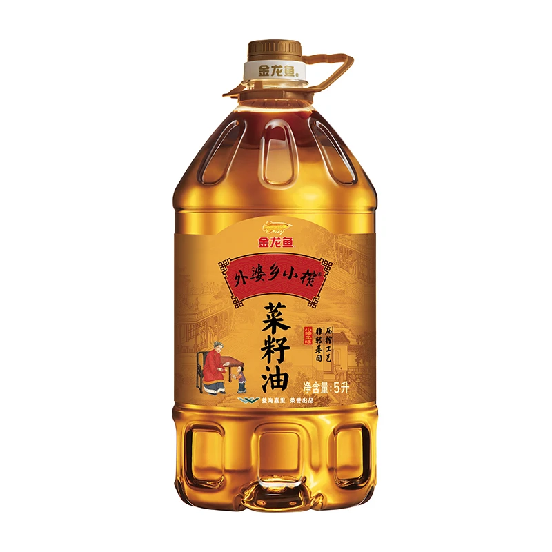 金龙鱼外婆乡小榨菜籽油 5L(新老包装随机发货)