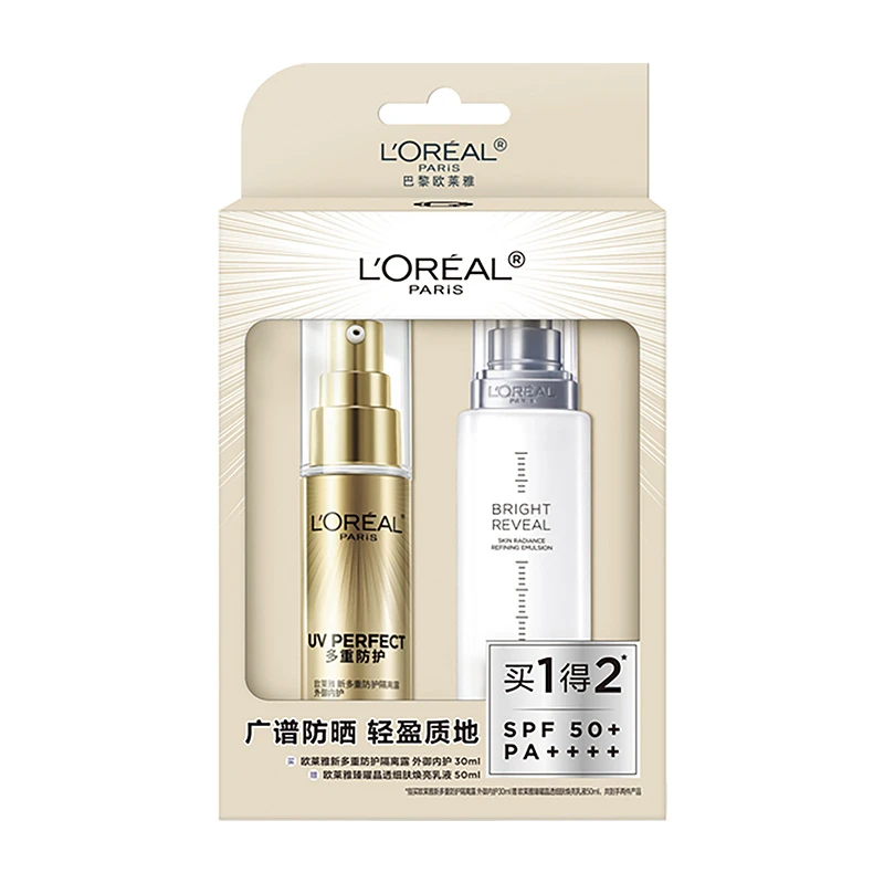 欧莱雅防晒护肤套装外御内护 30ml+50ml