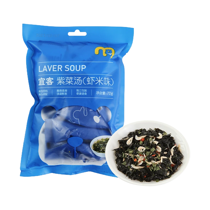 宜客紫菜汤（虾米味）72g