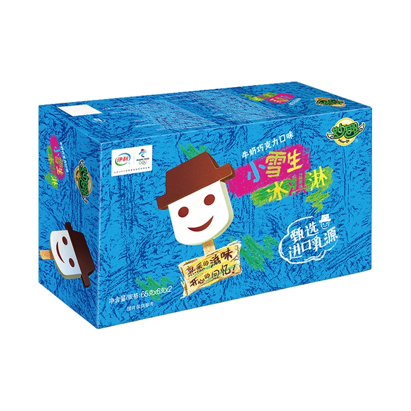 伊利小雪生牛奶巧克力口味冰淇淋780g