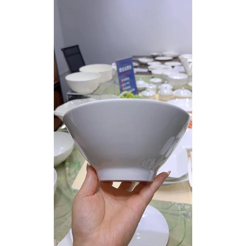 ★佳选★斗笠碗 骨瓷餐具大面碗大汤碗家用碗