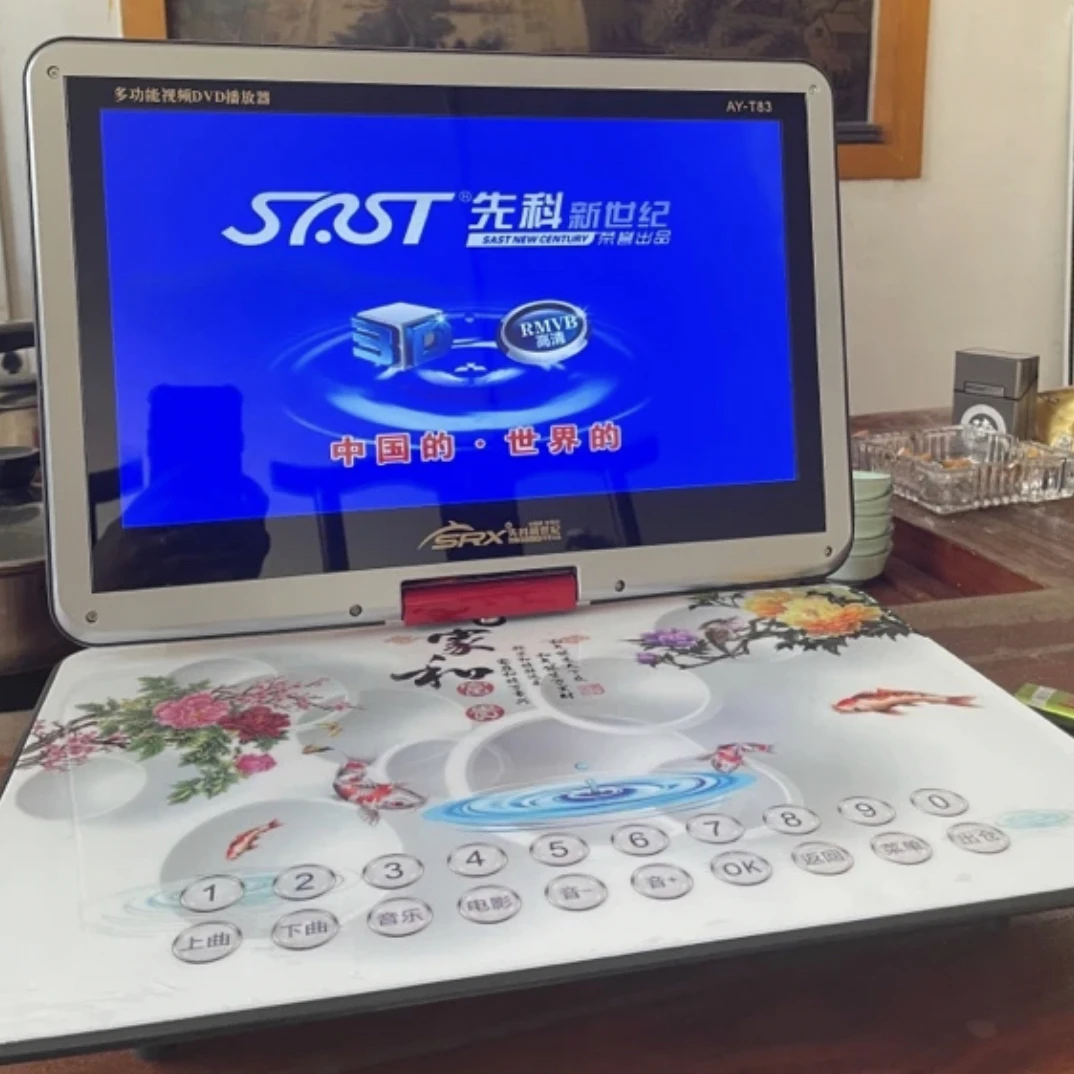 翻盖全格式移动DVD影碟机小电视碟片播放机便携EVD老人一体CD/VCD