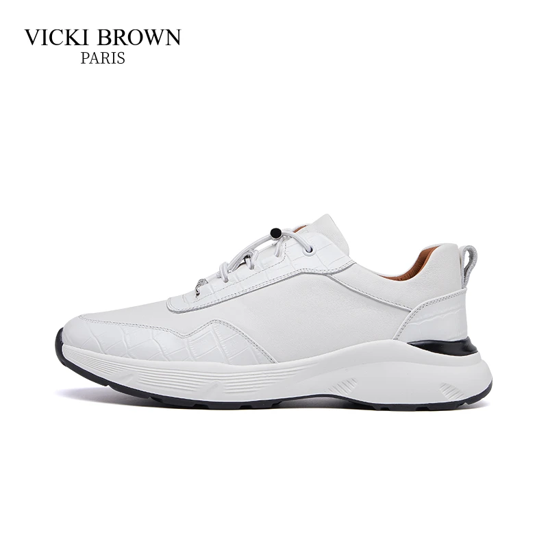 法国VICKI BROWN轻奢时尚运动休闲鞋舒适拼接潮鞋男士户外鞋子男